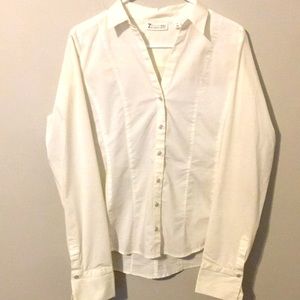 White button down blouse Size M